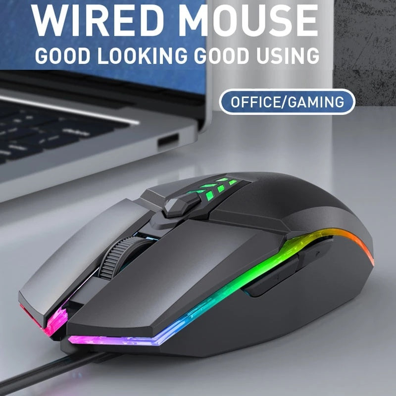 Wired Gaming Mouse With RGB BackLight