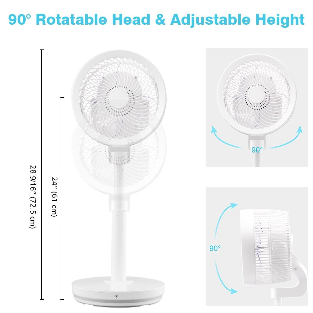 55W Remote Control Home Air Circulator Power Fan