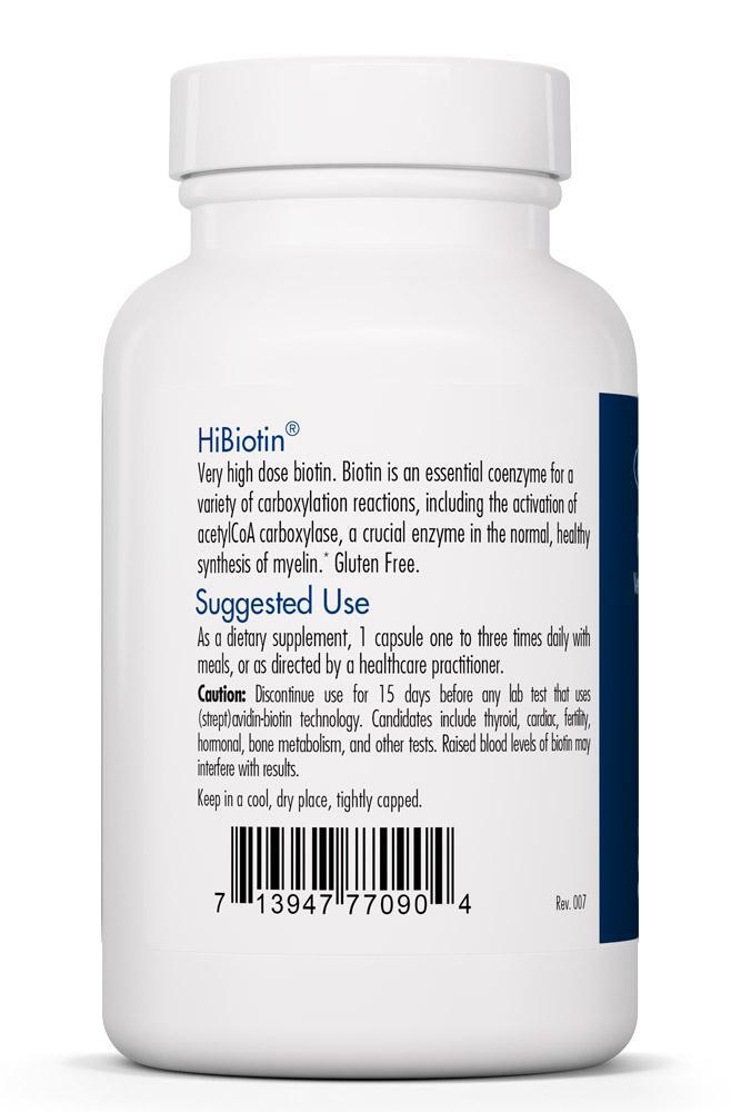 HiBiotin (Biotin)100 mg 90 capsules Allergy Research Group