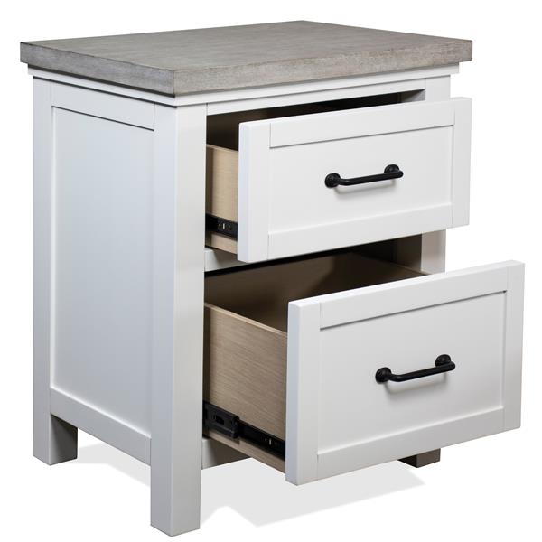 Cora Two Drawer Nightstand