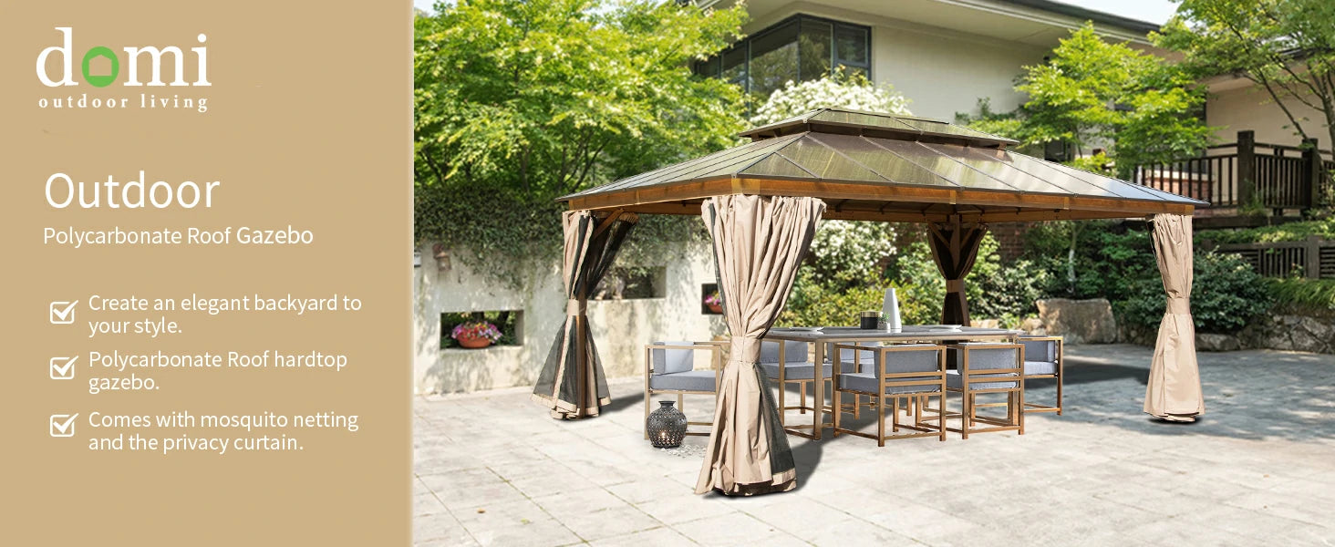 Domi outdoor living gazebo