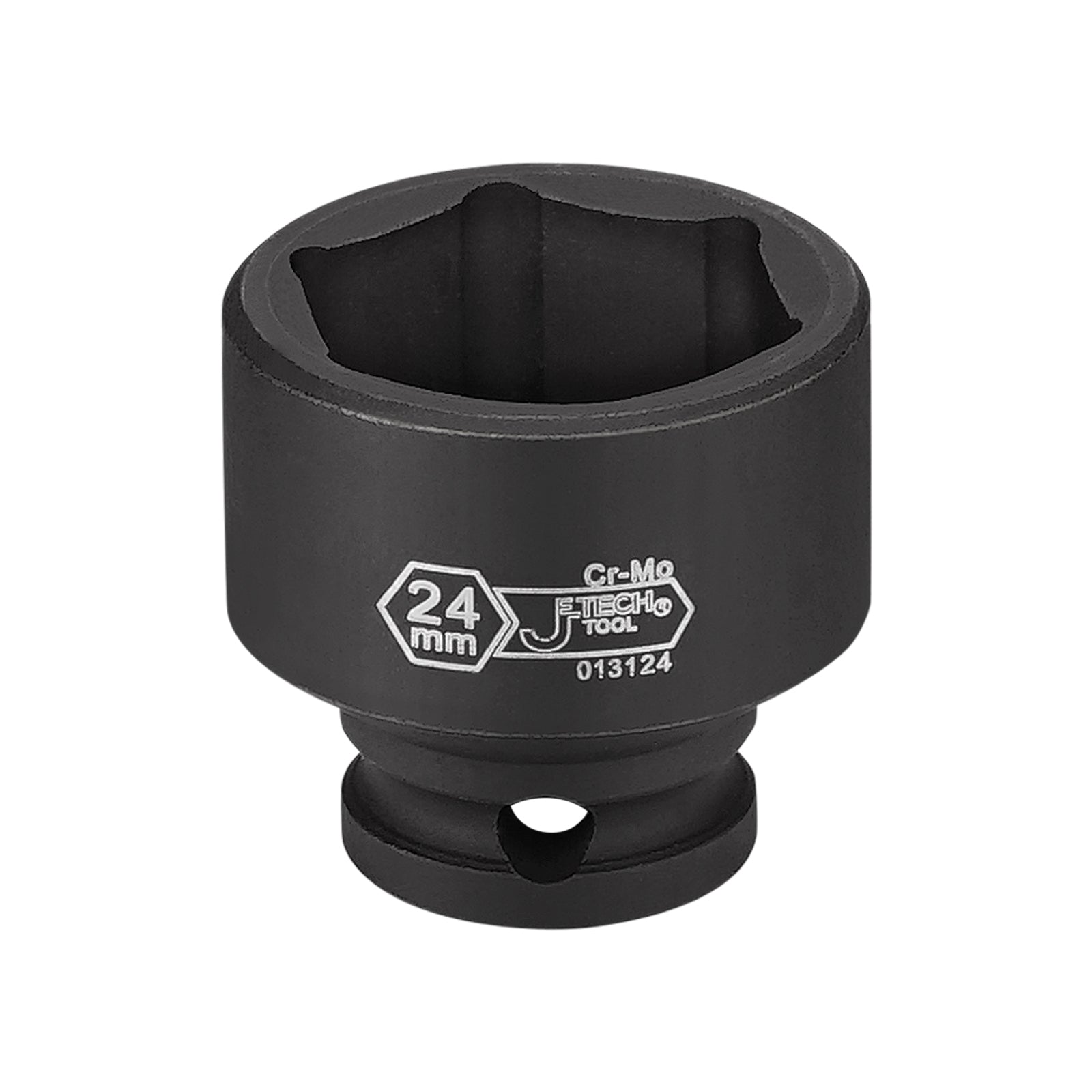 Jetech 3/8 Inch Drive 24mm Standard Impact Socket, Metric