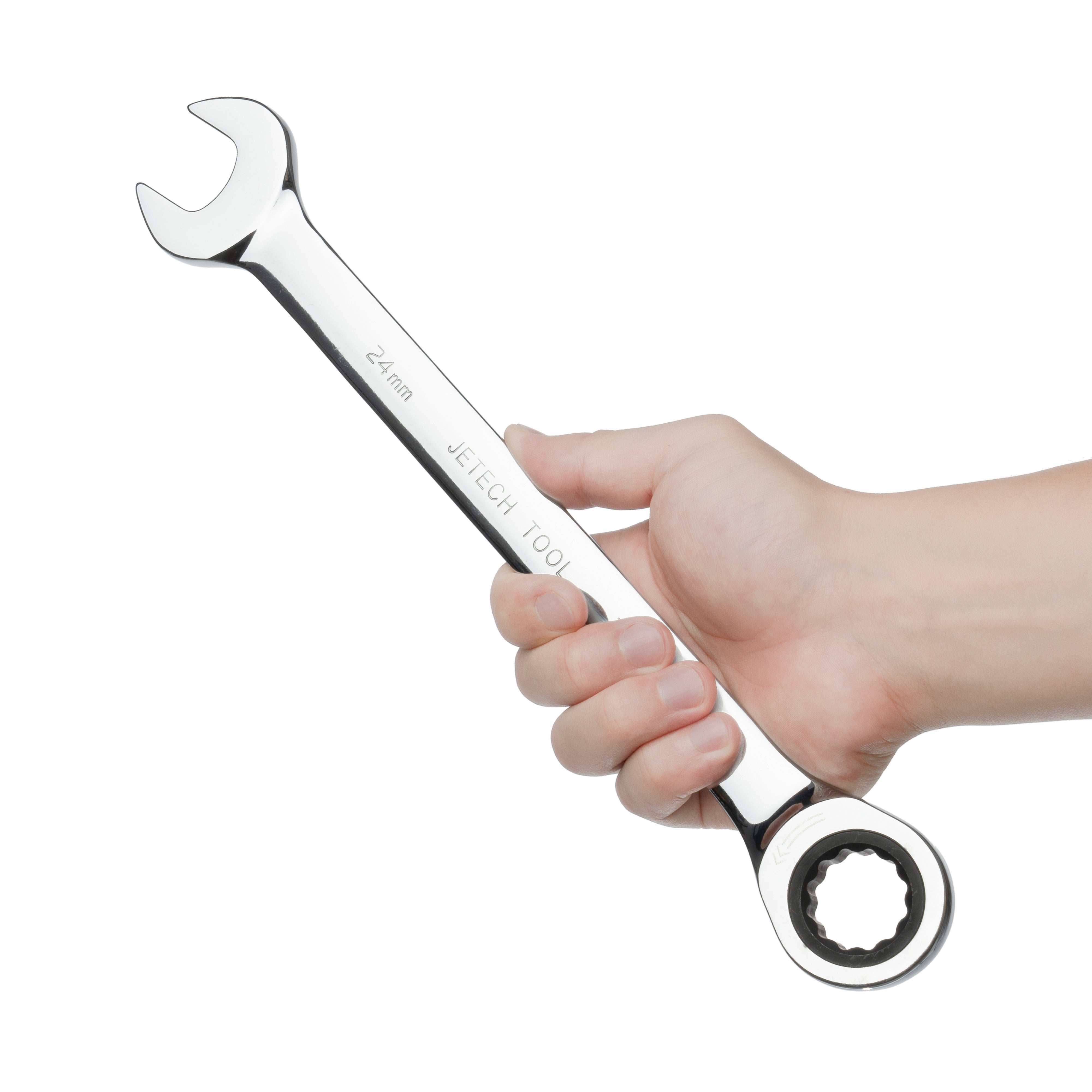 Jetech 24mm Ratcheting Combination Wrench, Metric