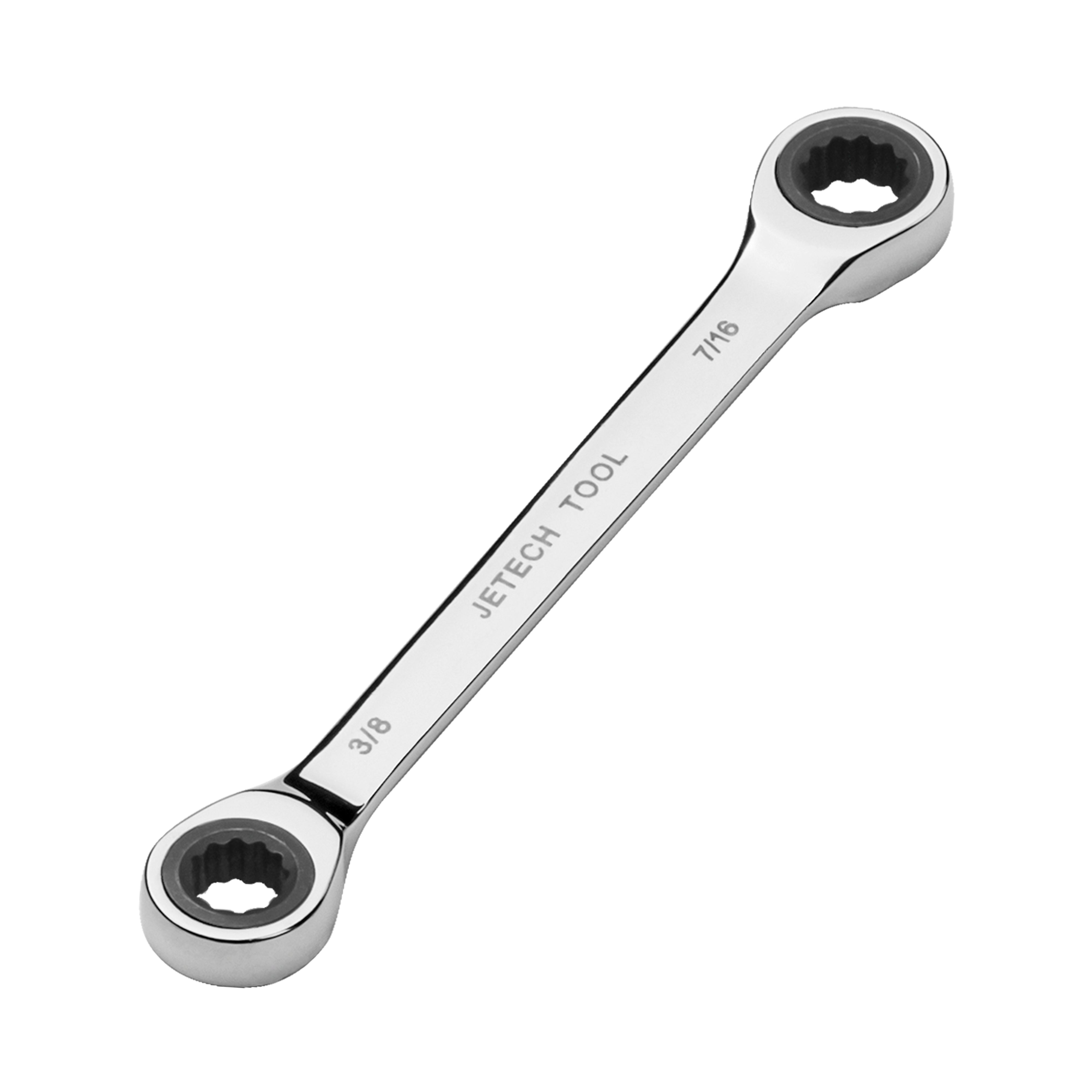 Jetech Double Box End Ratcheting Wrench (3/8 Inch x 7/16 Inch), SAE