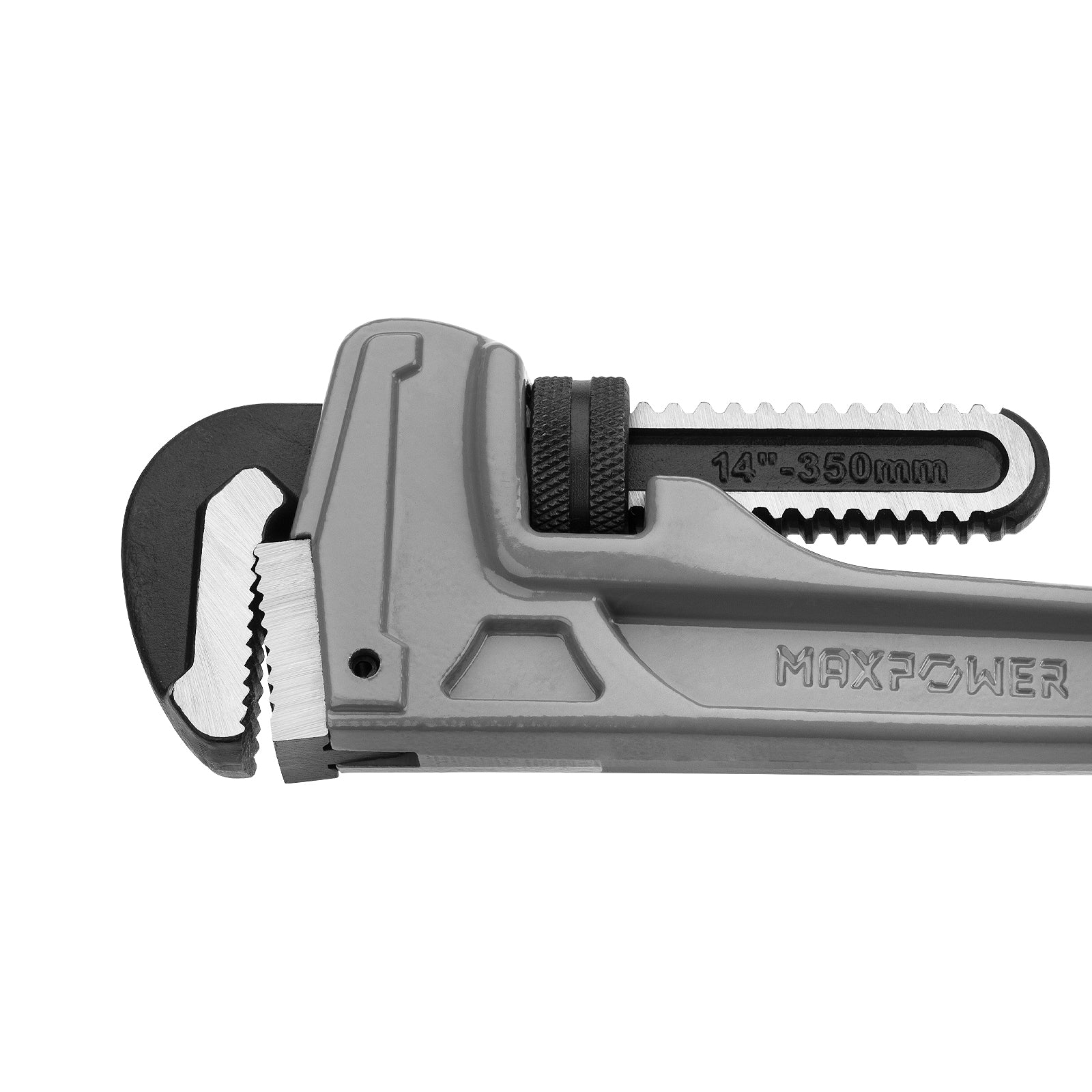 MAXPOWER Aluminum Straight Pipe Wrench, 14 Inch(350mm)