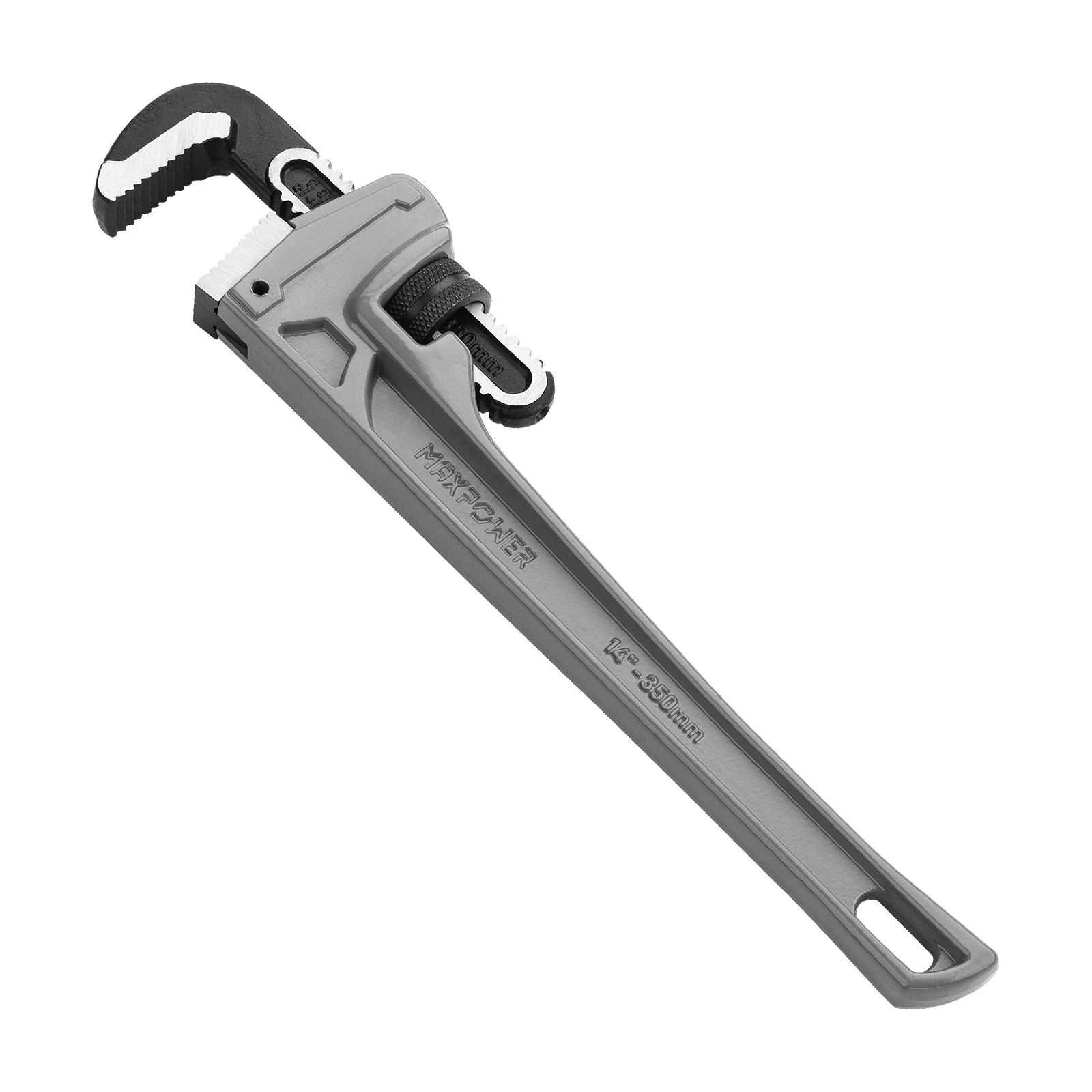 MAXPOWER Aluminum Straight Pipe Wrench, 14 Inch(350mm)