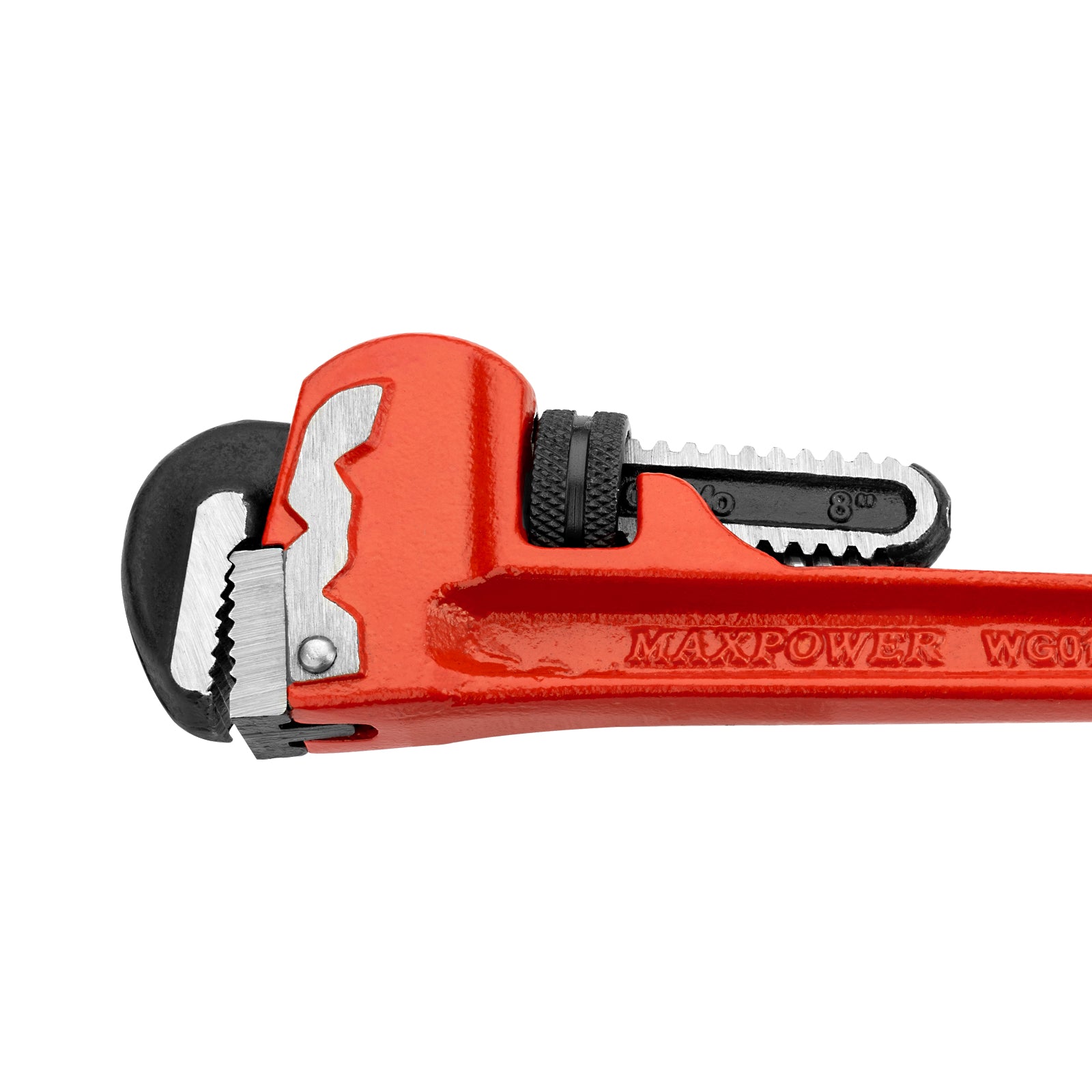 MAXPOWER Heavy Duty Straight Pipe Wrench, 8 Inch(200mm)