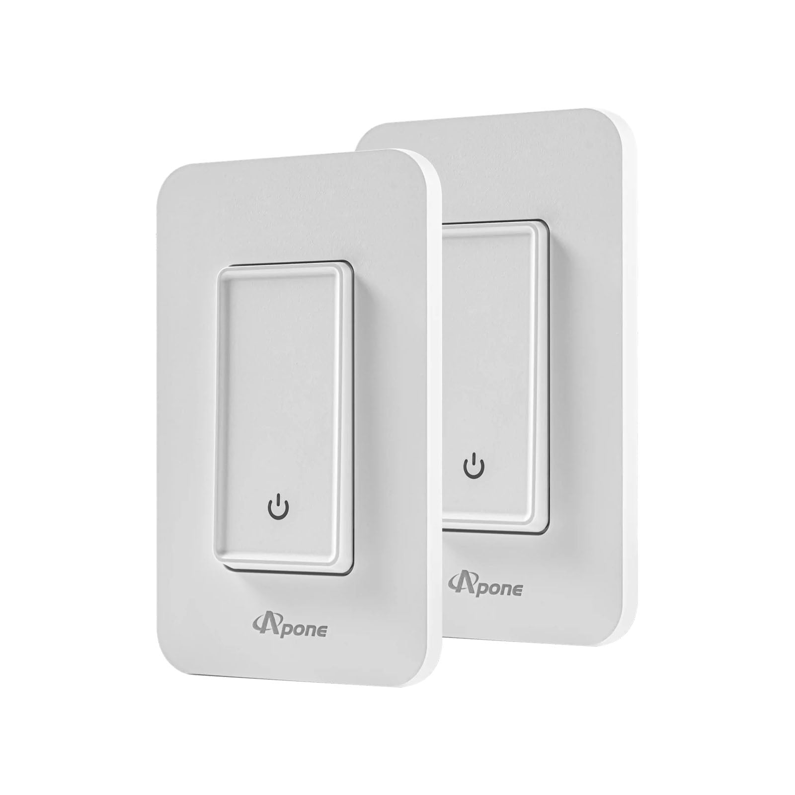 Apone 3-way Wi-Fi smart switch, Uses Apone Smart app, Works with Alexa and Google Home, Schedule, Timer, No Hub Required (2-5 pack)