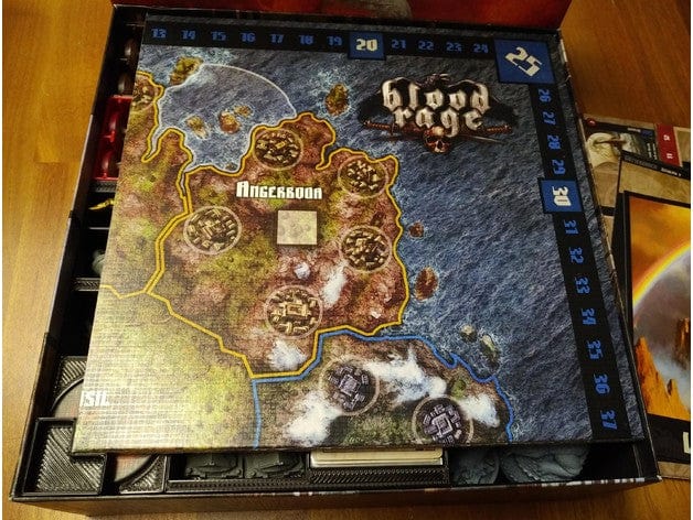 Blood Rage with all Expansions Board Game Insert / Organizer