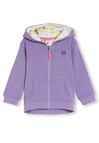 kIDio Organic Cotton Baby Infant Toddler Zip-up Hoodie Applique - Boy Girl (0-4 Years) (12M (6-12 Months), Purple Lion)