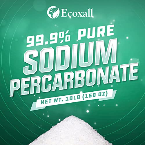 Premium Sodium Percarbonate - 99.9% Pure - Oxygen Bleach Powder - 2 lbs - Multi-Use - Safe in Home - Ecoxall Chemicals