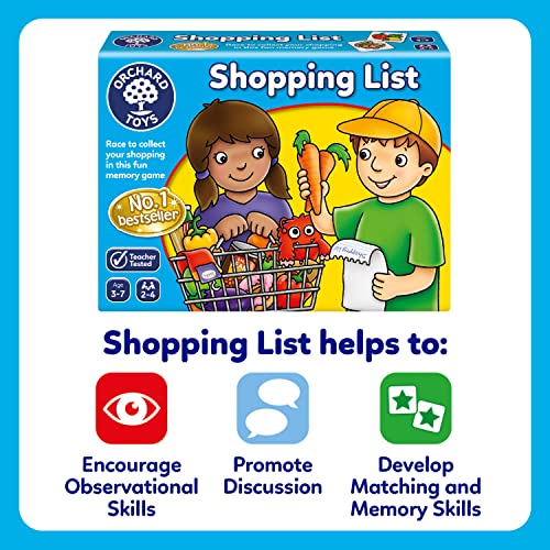 Orchard Toys Shopping List - Educational Memory Game - Age 3-7 - Perfect For Home Learning