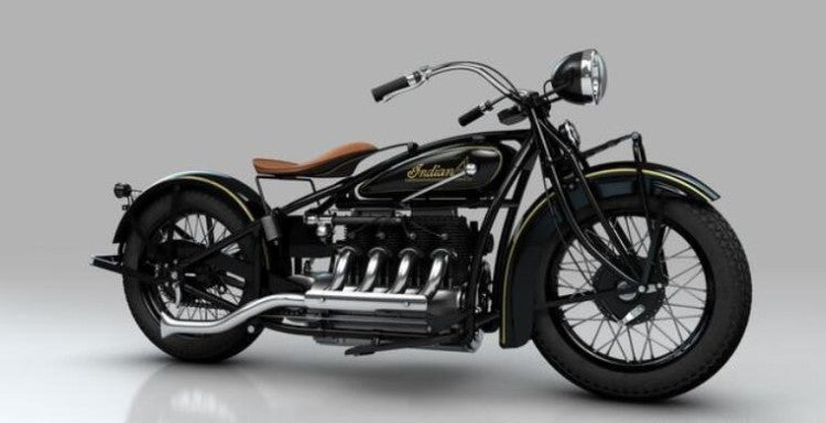 the legendary British retro black motorcycle