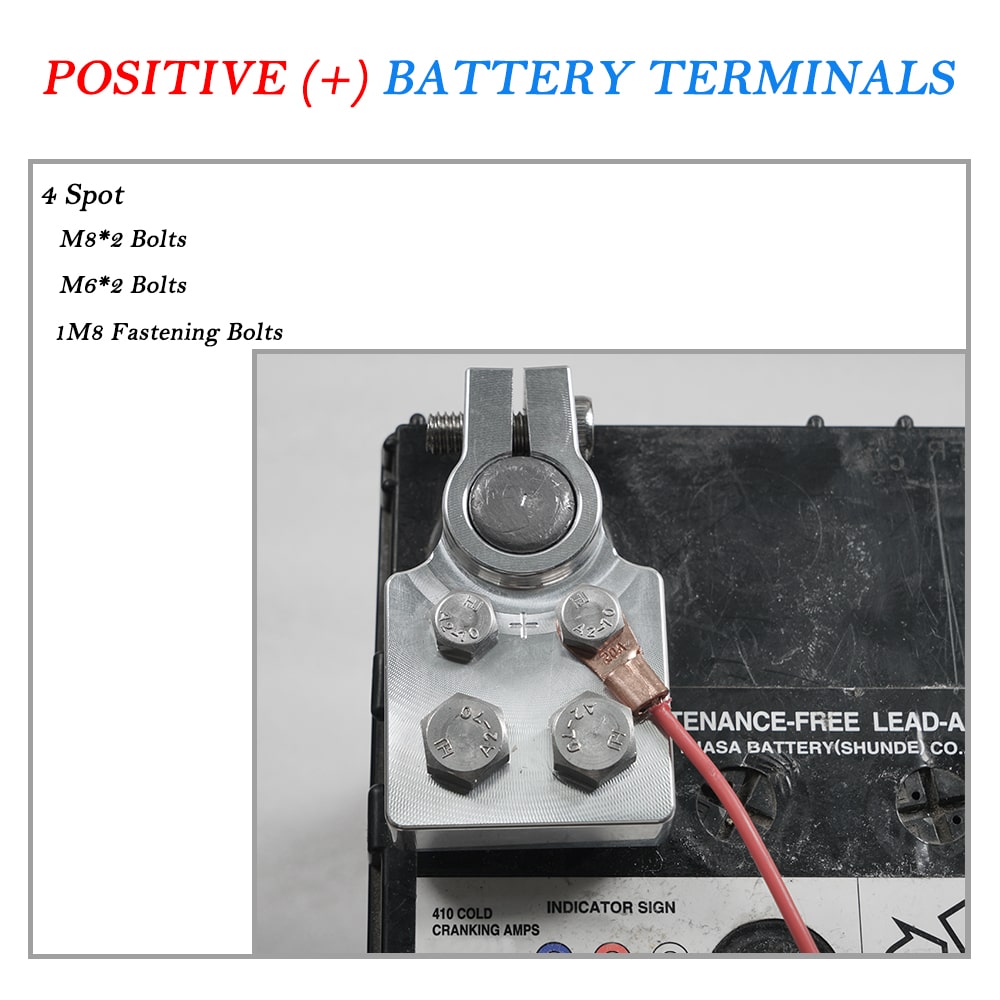 4 Connect Cosse Batterie STAGE 2 (Positive,4 x M8)