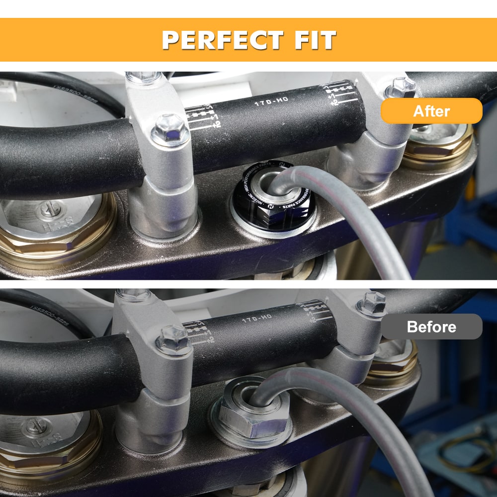 Steering Stem Nut for Yamaha YZ125, YZ250, WR250F, WR450F Nicecnc