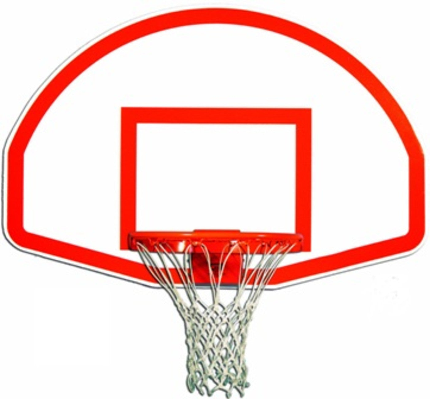 Trigon Sports Fan-Shape Aluminum Backboard with Target & Border BBFTB