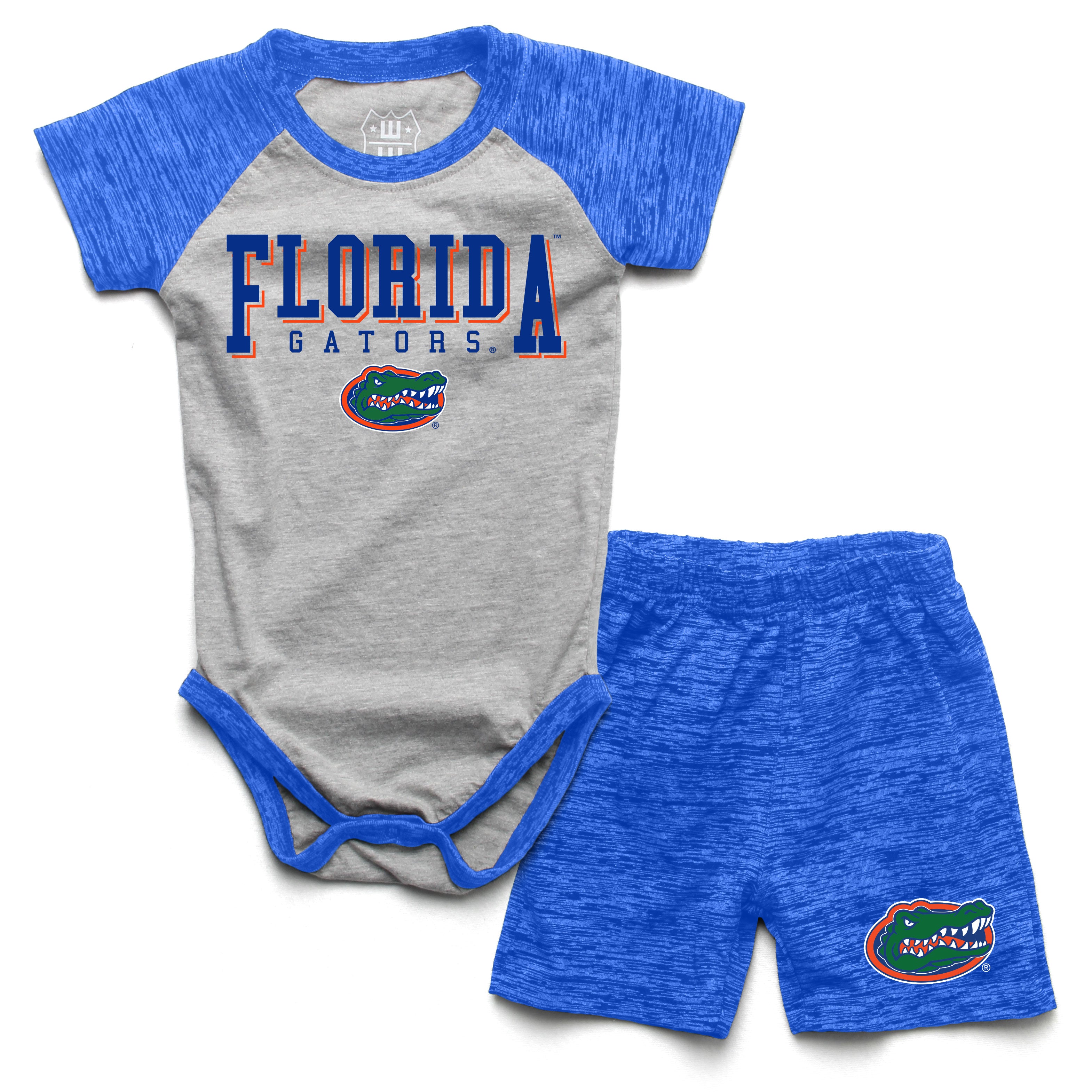Florida Gators Wes and Willy Baby College Team Hopper and Short Set