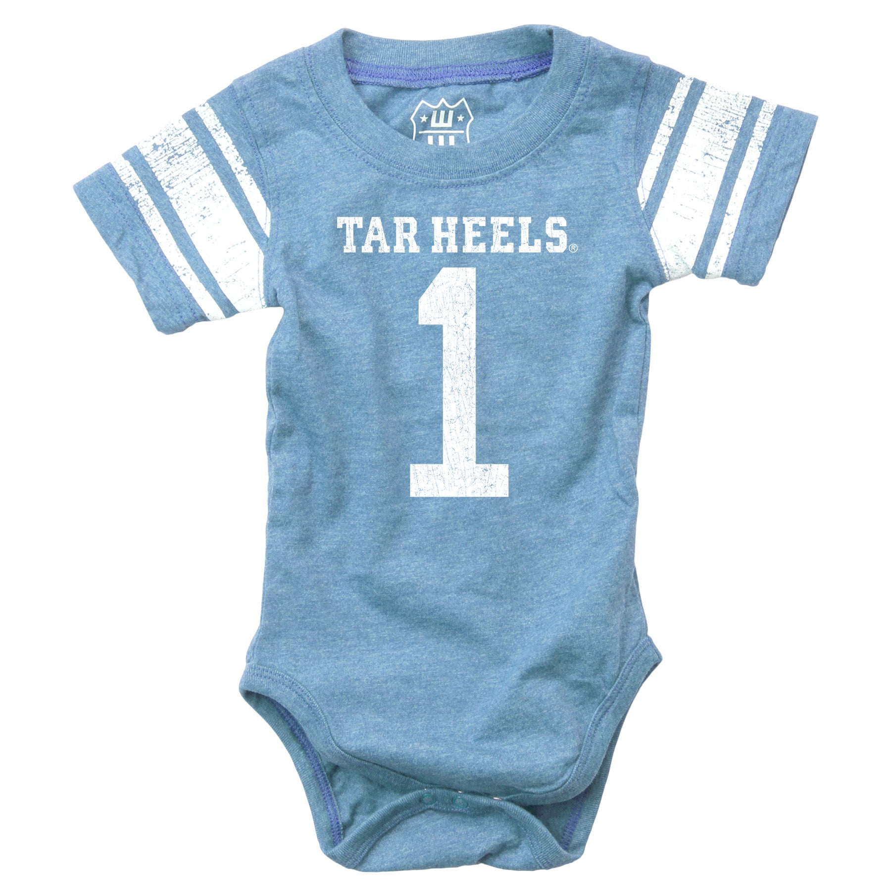 North Carolina Tar Heels Wes and Willy Baby College One Piece Jersey Bodysuit