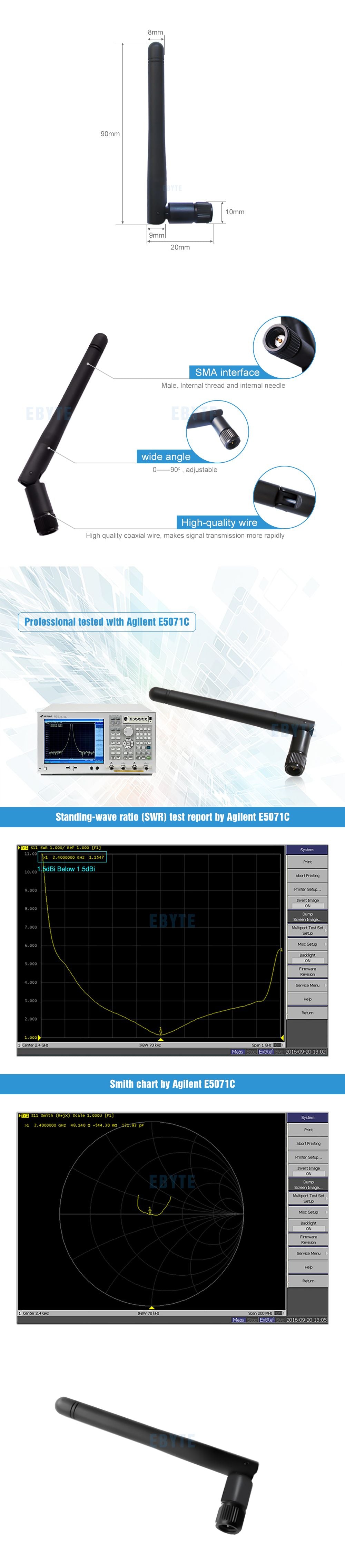 antenna 2.5dBi 2.4GHz SMA-J rf radio