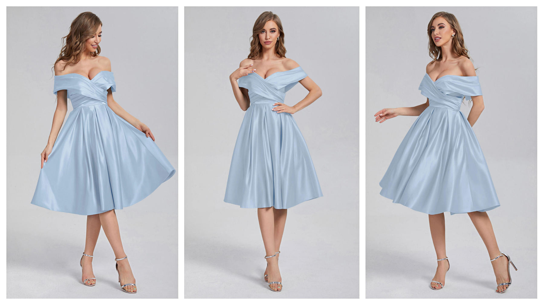 Light Blue and Satin Work Well Together