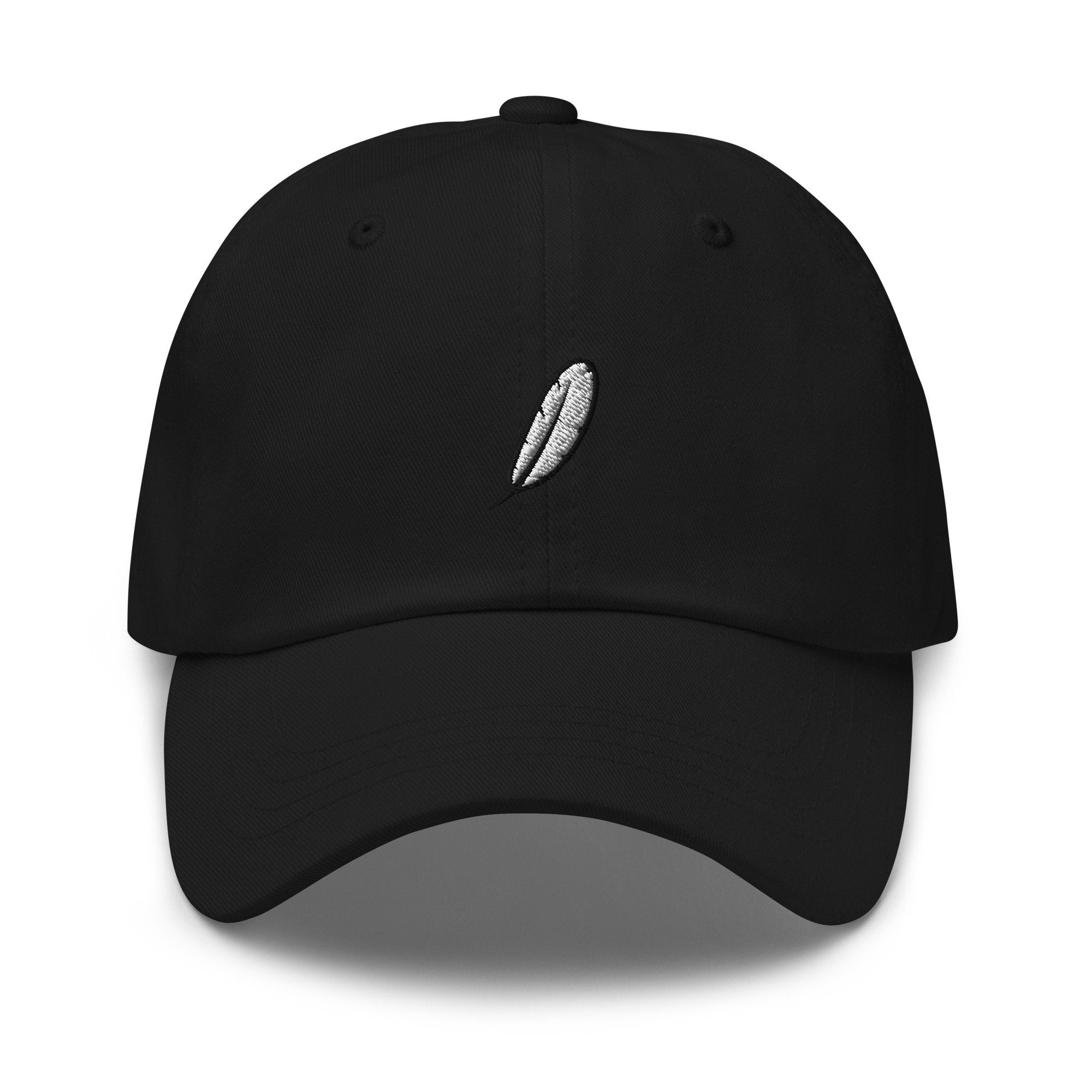 Feather Embroidered Dad Hat