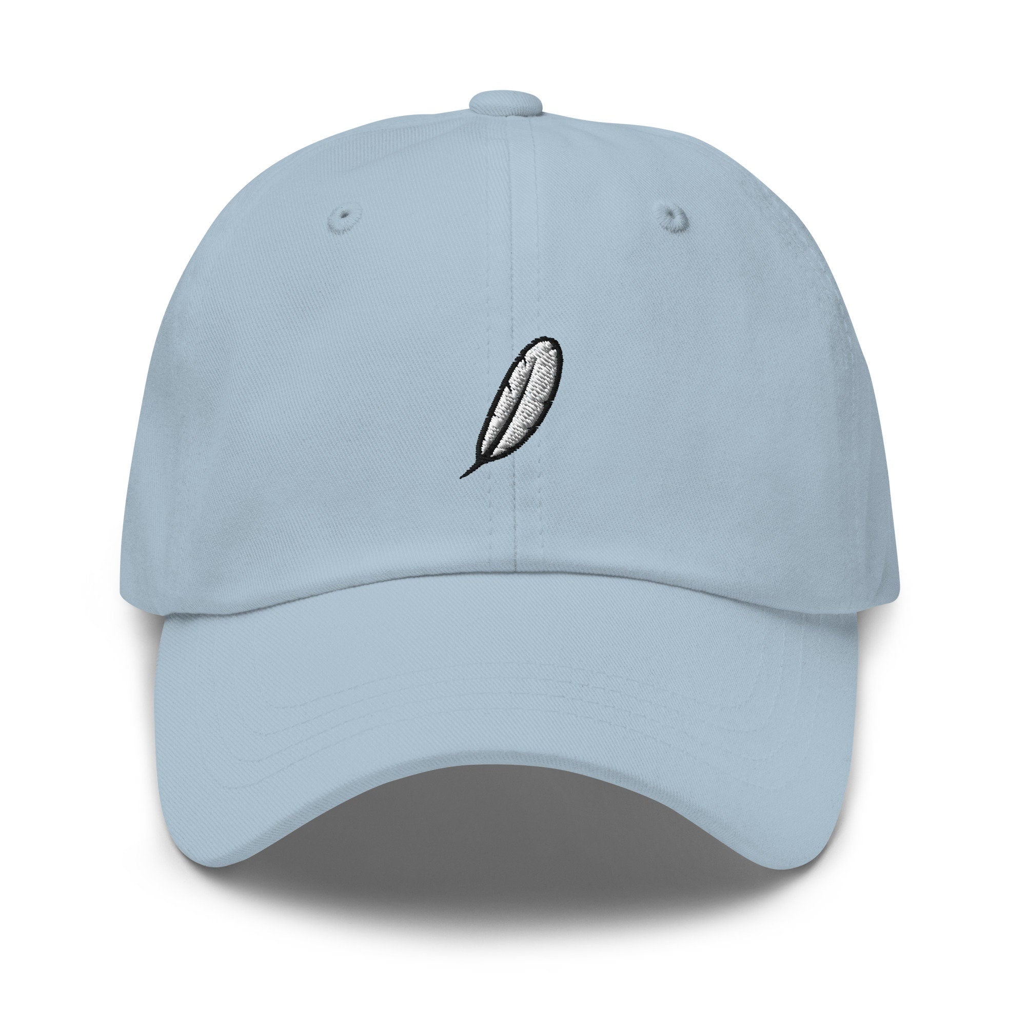 Feather Embroidered Dad Hat