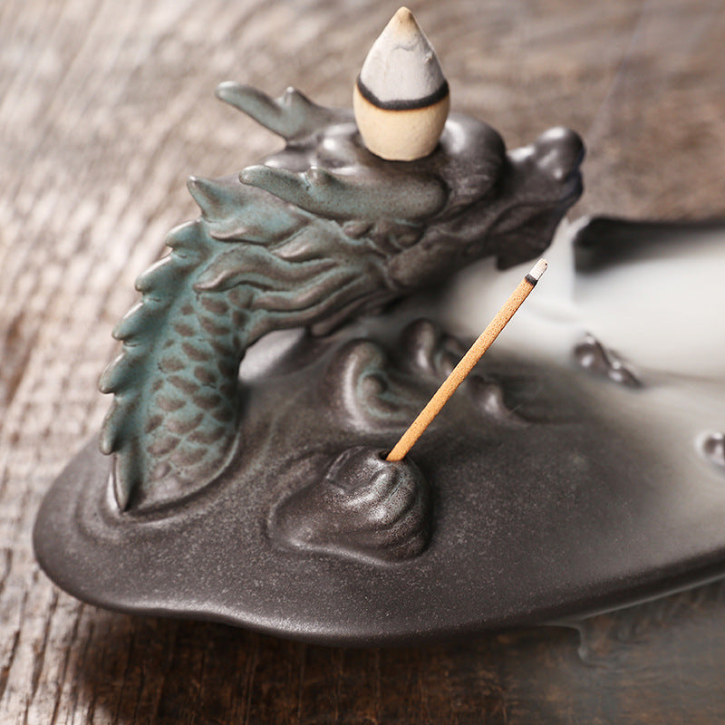 Ceramic Aromatherapy Dragon Backflow Burner