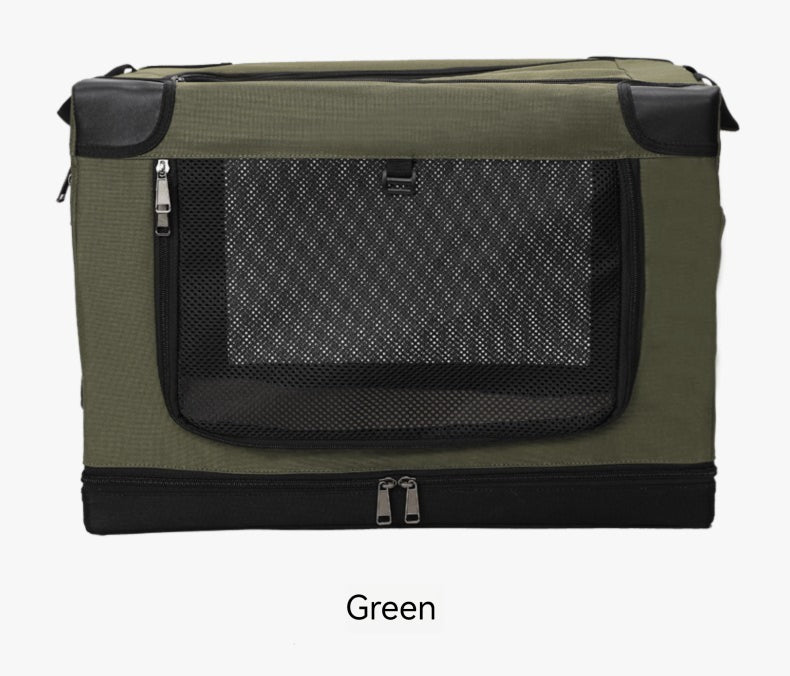 3-Door Folding Soft Dog Crate