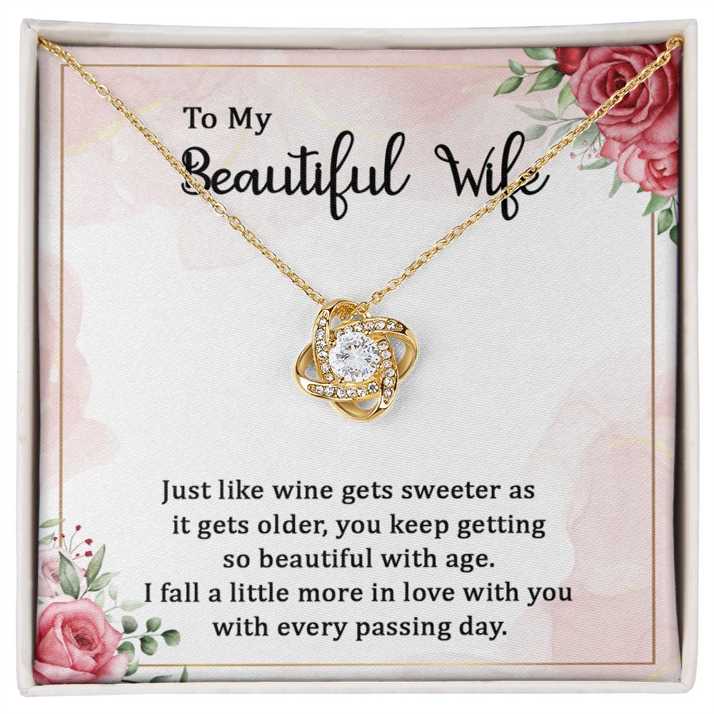 Beautiful Wife Love Knot Necklace