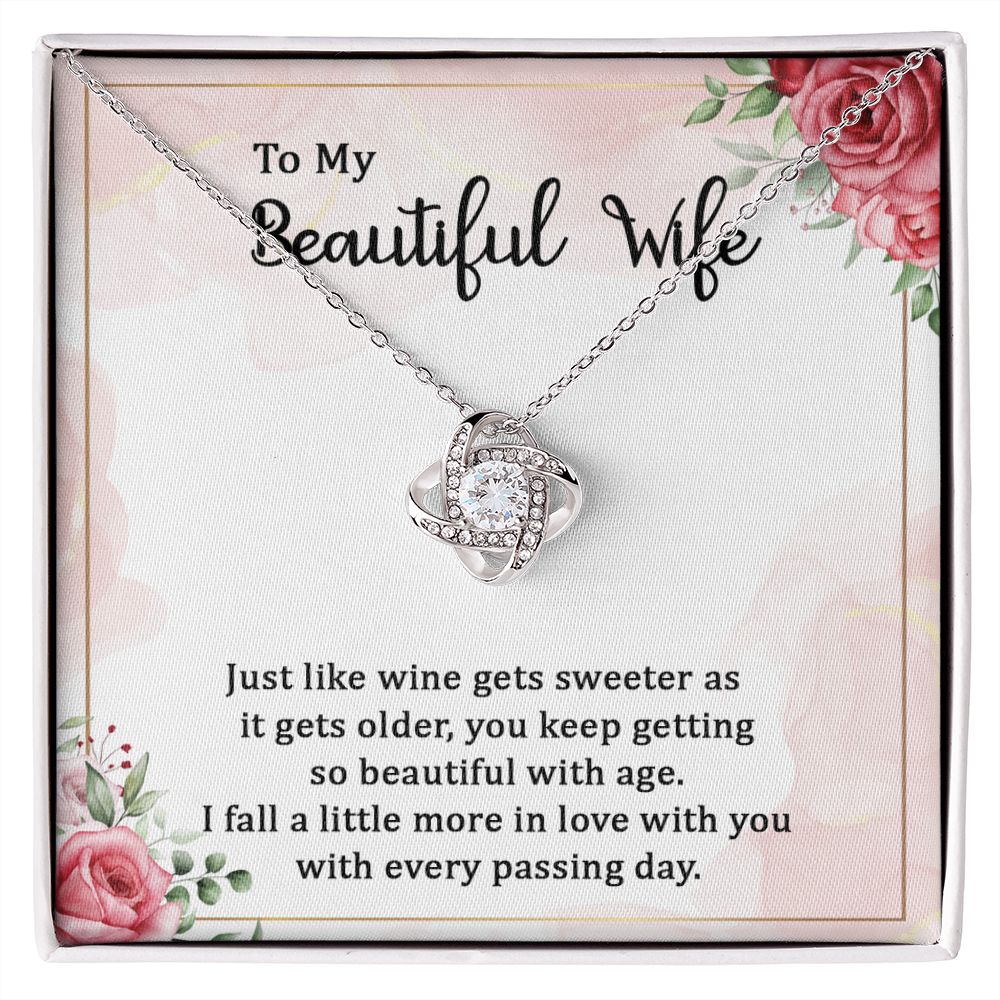 Beautiful Wife Love Knot Necklace