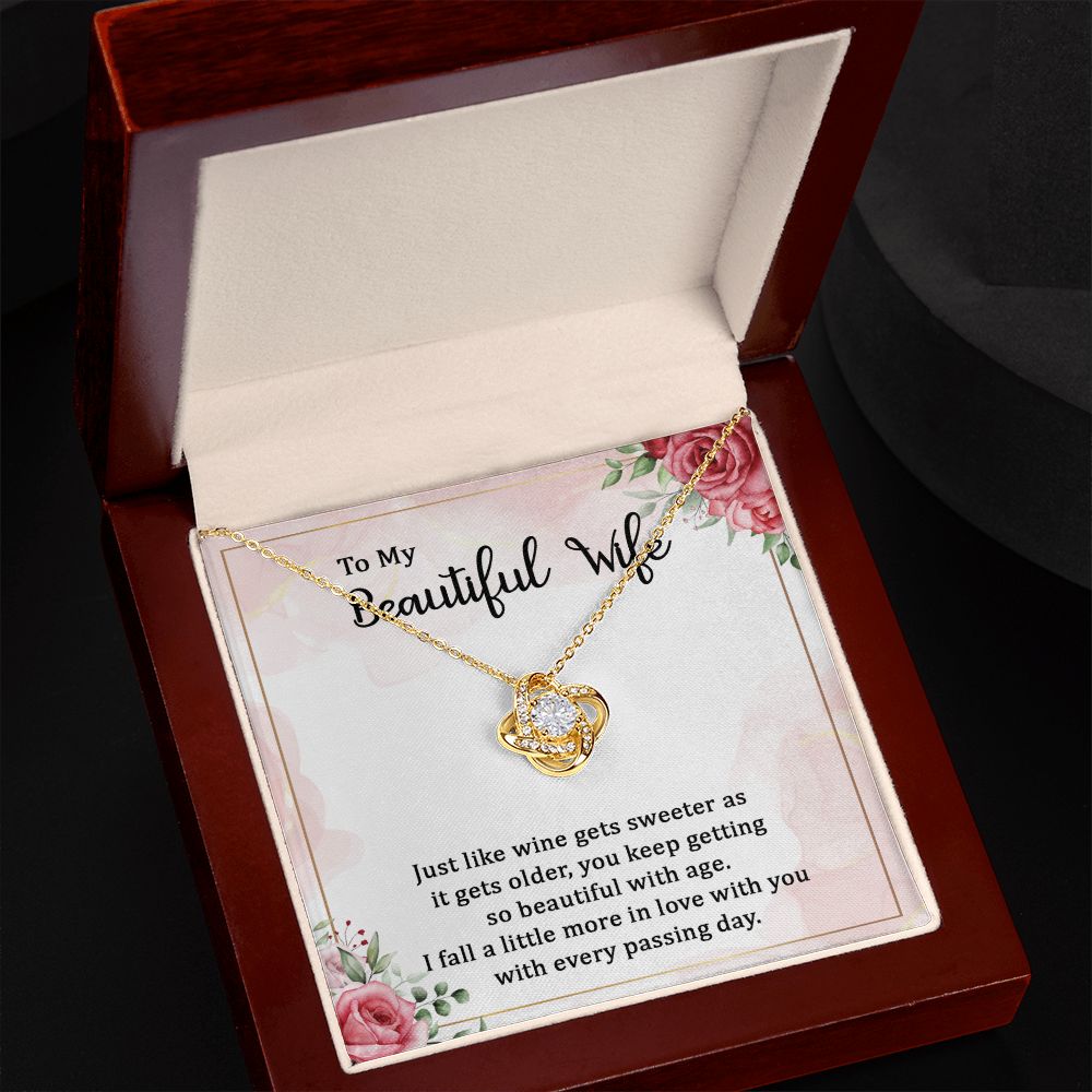 Beautiful Wife Love Knot Necklace