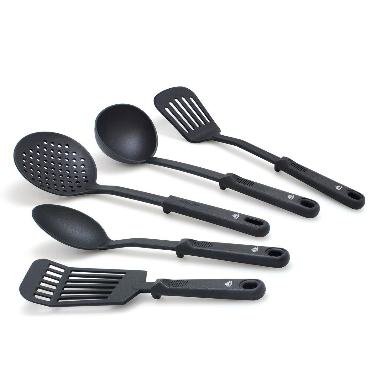 Blue Diamond 5-Piece Black Nylon Utensil Set