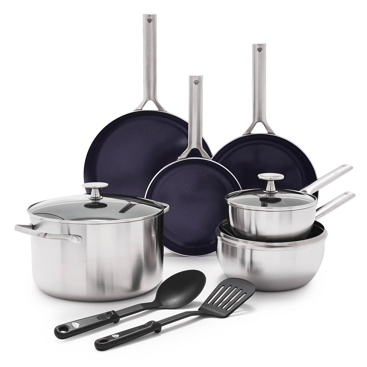 Blue Diamond Triple Steel 11-Piece Cookware Set