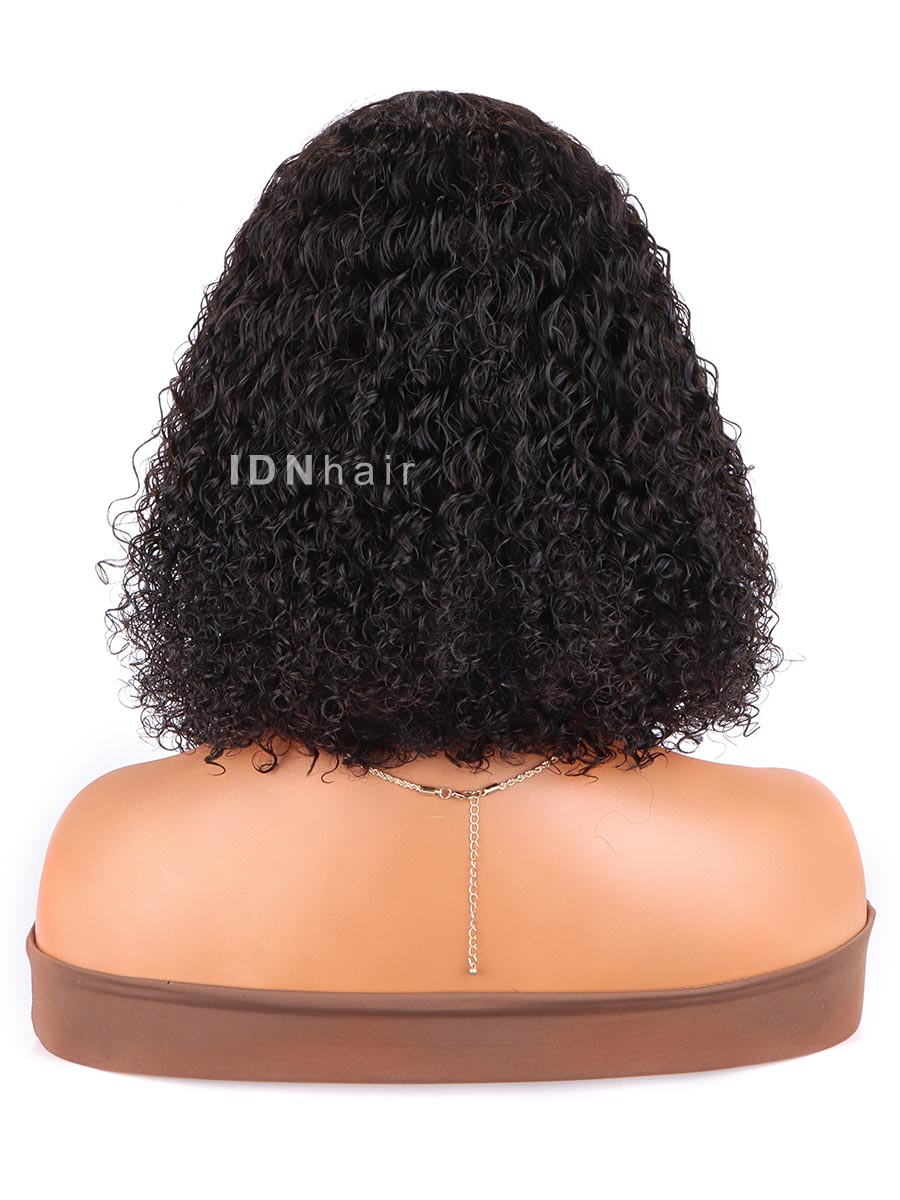 Sale No.39 Water Wave Short Bob Scalp Knots Deep Curly HD Lace Wig