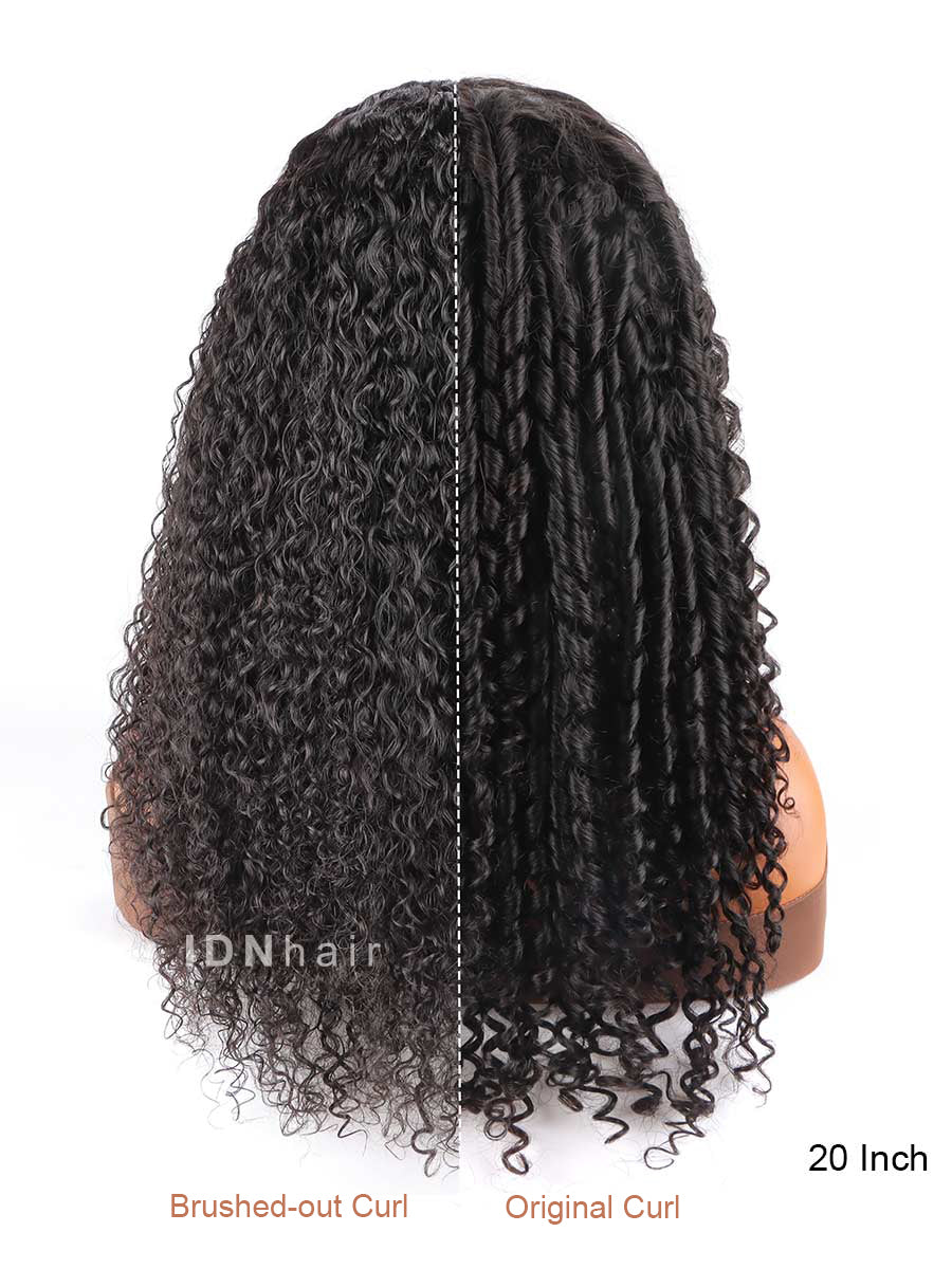 Sale No.17 3B Edges 2-in-1 Twisted Curly 13X4 Full Frontal HD Lace Wig Scalp Knots Wig