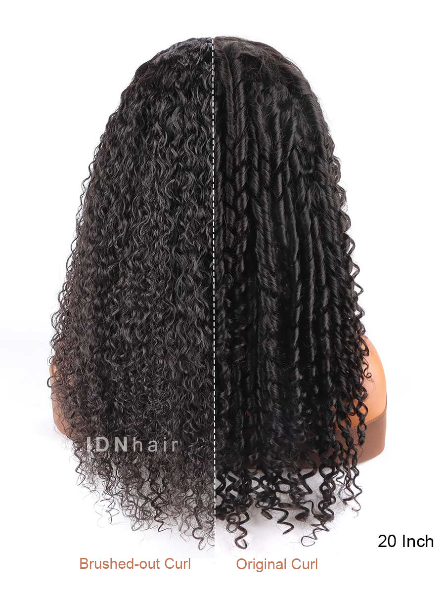 IDNhair New Curly Wig Glueless 13X6 HD Lace Wig