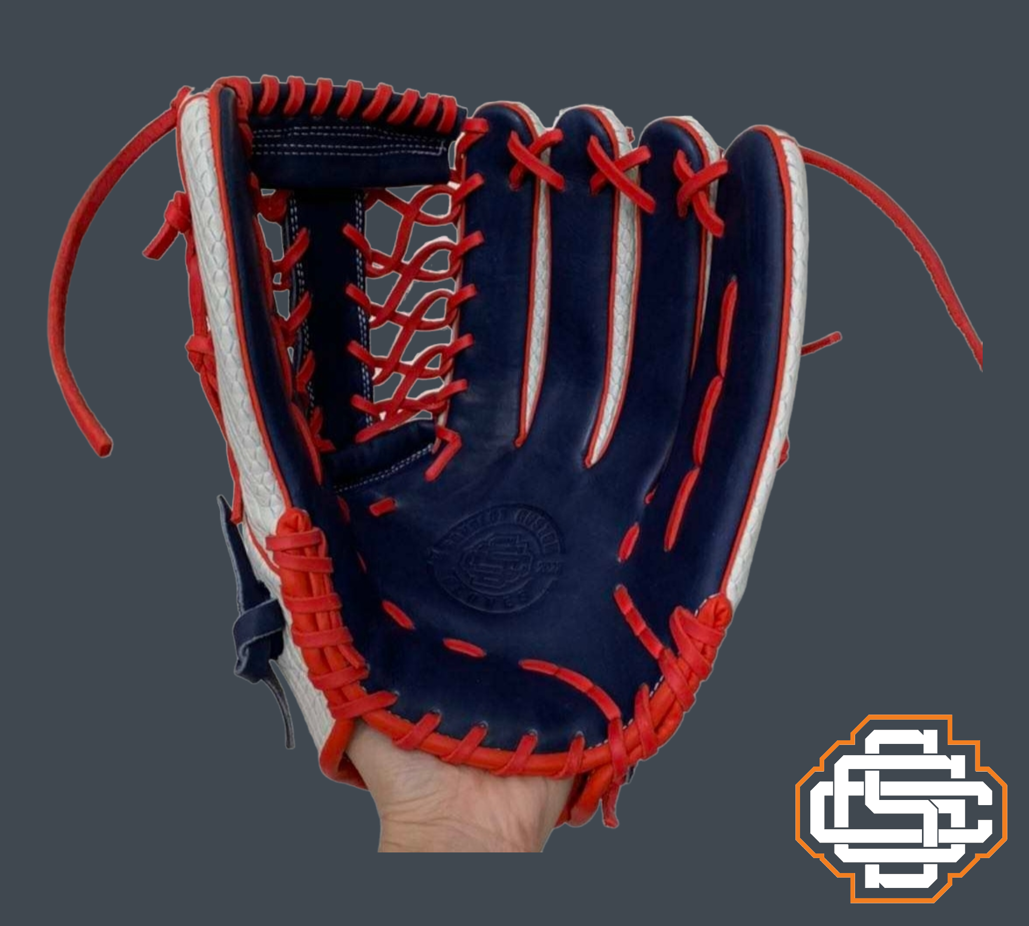 Diamond Model -Red Navy & White Snakeskin