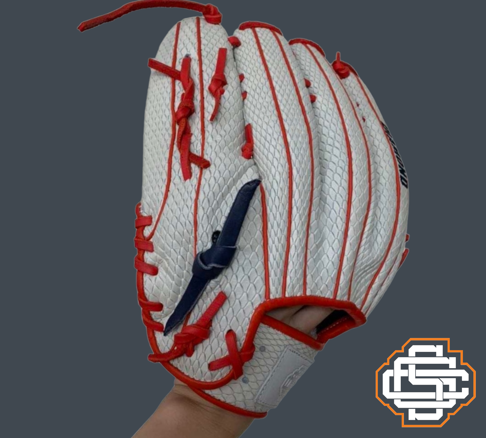 Diamond Model -Red Navy & White Snakeskin