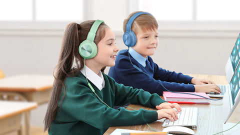 Kids Headphones Bulk Wired Classroom Study