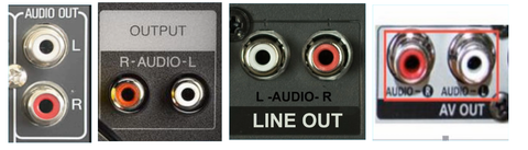 Analog audio out port