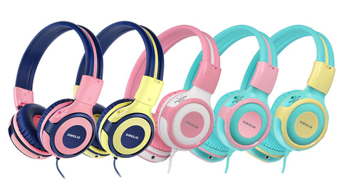 SIMOLIO Wired Kids headphones for K12 Hearing Protection