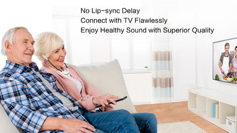 SIMOLIO wireless dialogue clarity TV Headphones for parents