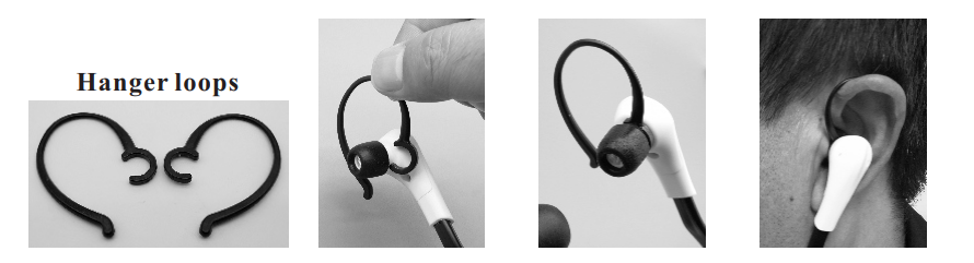 SIMOLIO wireless Headphones for TV watching hanger loops