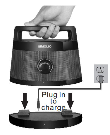 Charge SIMOLIO SM-621D wireless TV speakers