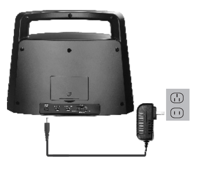 Charge SIMOLIO SM-621D wireless speakers by AC adapter