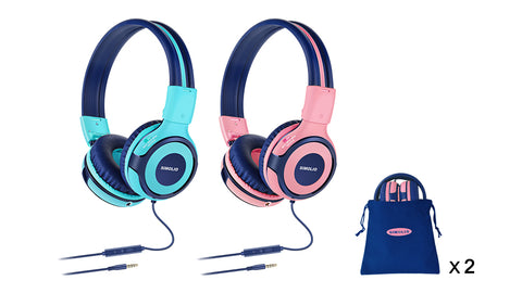 SIMOLIO Kids wired Headphones for school
