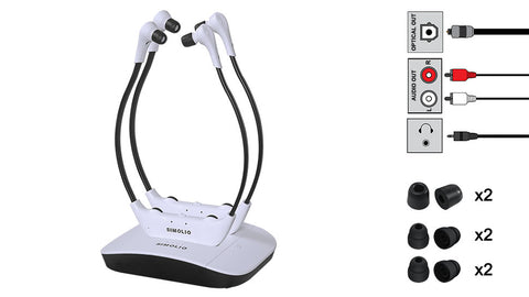 SIMOLIO Wireless Headphones for TV Watching SM-824D2