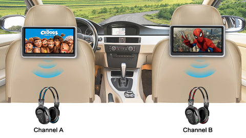 wireless headphones for car dvd player