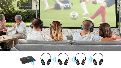 wireless headphones for outdoor movie