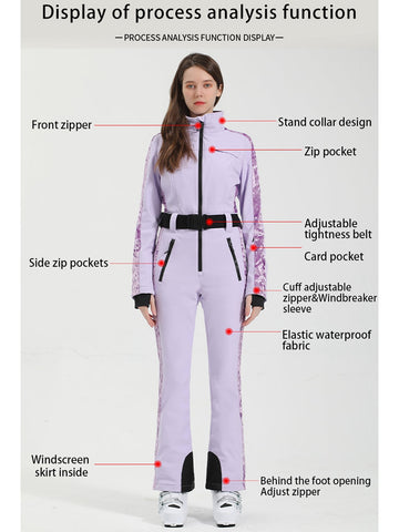 Women's One Piece Ski Suits